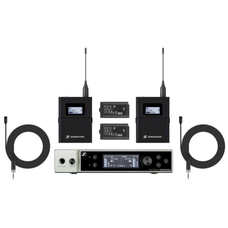 Sistema Inalabrico Lavalier Digital Dual – Sennheiser – EW-DX MKE 2 SET