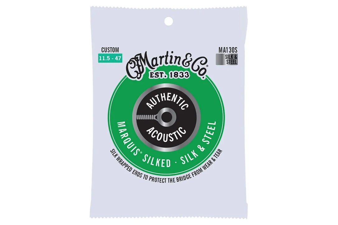 Martin MA130S Authentic Silk & Steel Acoustic Guitar Strings – Custom .0115-.047