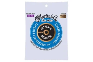 Martin MA535 Authentic Acoustic SP Phosphor Bronze Guitar Strings – Custom Light .011-.052