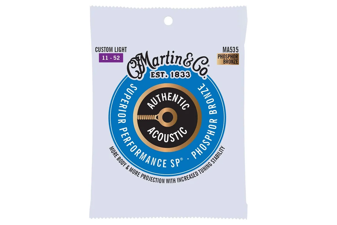 Martin MA535 Authentic Acoustic SP Phosphor Bronze Guitar Strings – Custom Light .011-.052
