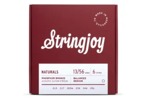 Stringjoy Naturals SJ-NB1356 Phosphor Bronze Acoustic Guitar Strings – Balanced Medium .013-.056