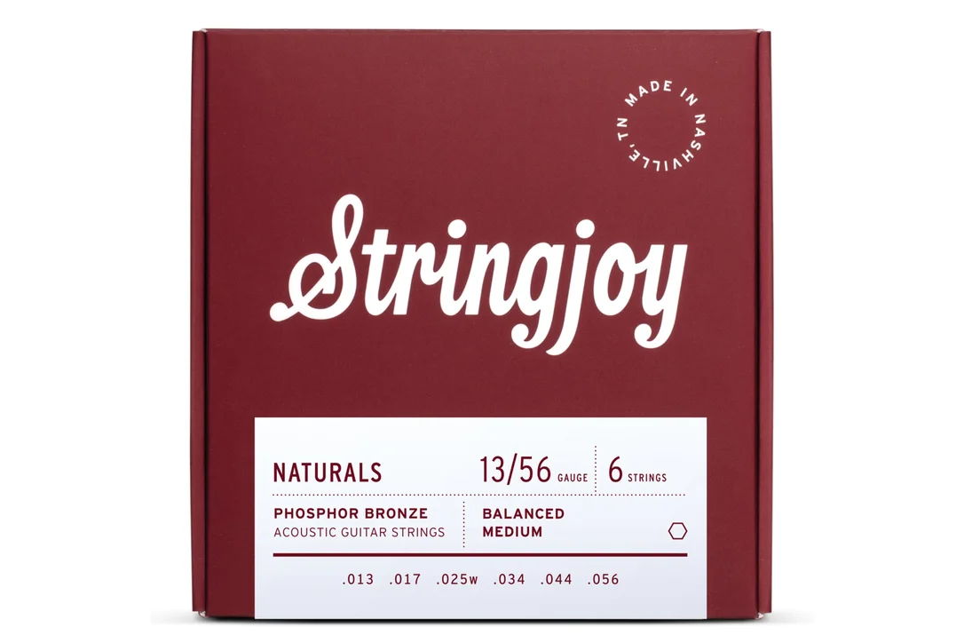 Stringjoy Naturals SJ-NB1356 Phosphor Bronze Acoustic Guitar Strings – Balanced Medium .013-.056