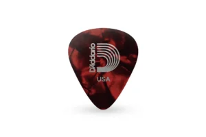 D’Addario Medium Red Pearl Celluloid .70mm Guitar Picks – 10 Pack
