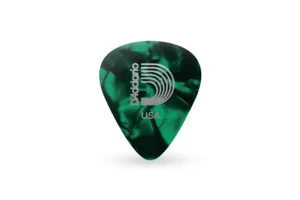 D’Addario Medium Green Pearl Celluloid .70mm Guitar Picks – 10 Pack