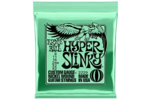 Ernie Ball Hyper Slinky Nickel Wound Electric Guitar Strings – 8-42 Gauge