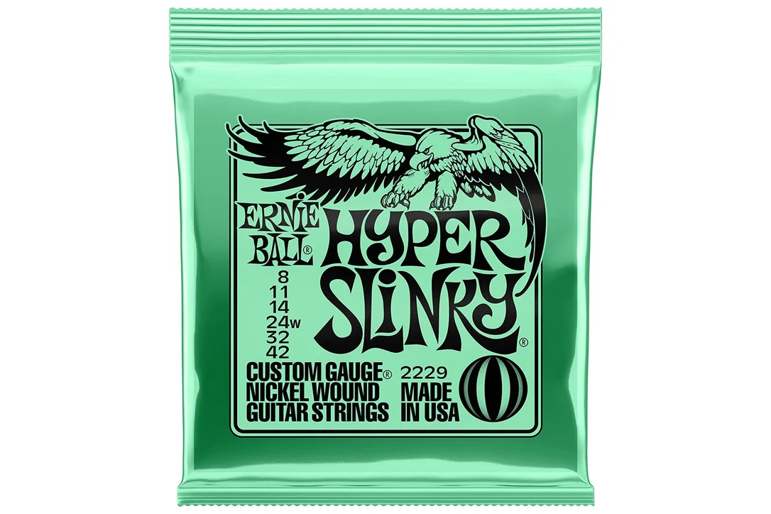 Ernie Ball Hyper Slinky Nickel Wound Electric Guitar Strings – 8-42 Gauge