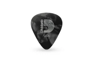 D’Addario Black Pearl Classic Celluloid Guitar Picks Medium .70mm – 10 Pack