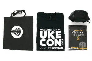 Ukulele Merch Package – UkeCon 2022 Shirt, Book, ULTP Hat and Bag