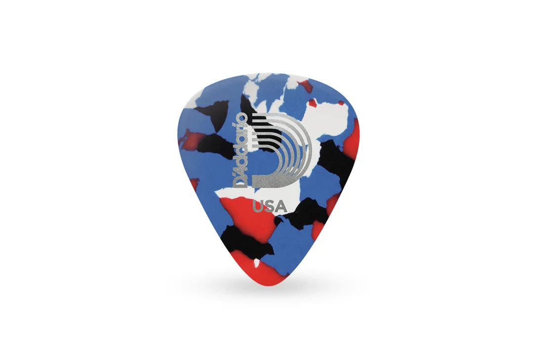 D’Addario Medium Multi-Color Celluloid .70mm Guitar Picks – 10 Pack