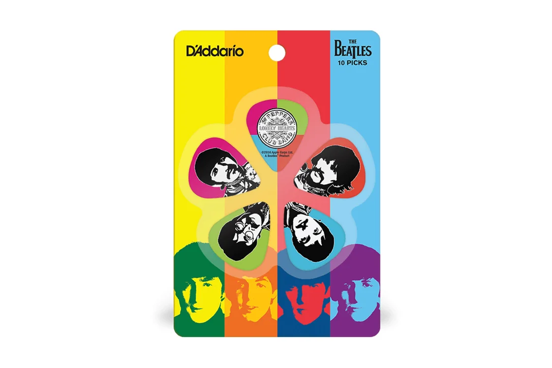 D’Addario Beatles Sgt. Pepper’s Lonely Hearts Club Band 50th Anniversary Picks Light .50mm – 10 Pack
