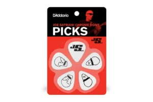D’Addario Joe Satriani White Signature Guitar Picks Light .50mm – 10 Pack