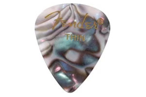 Fender Thin Abalone Celluloid Guitar Picks – 12 Pack