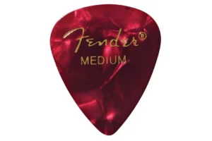 Fender Medium Red Moto Celluloid Guitar Picks – 12 Pack