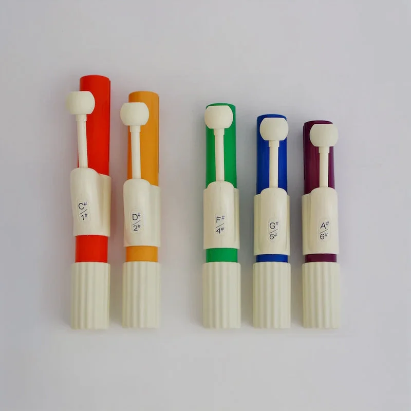 CHROMA-NOTES 5-Note Chromatic Add-On Student Hand Chimes Set