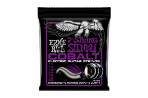 Ernie Ball Power Slinky Cobalt 7-String Electric Guitar Strings – 11-58