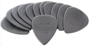 Dunlop 449P114 Max Grip Standard Guitar Pick 1.14mm (12 Pack)