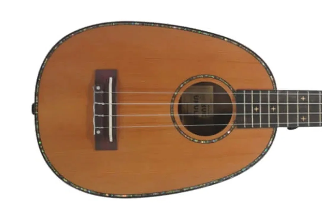 HUG SCR-PTG Cedar Top Pineapple Concert Ukulele