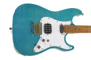 Flight Pathfinder OBL Ocean Blue Electric Baritone Ukulele