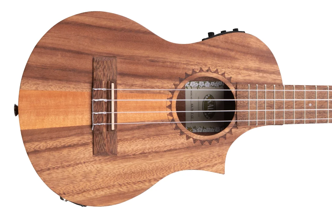 Kala TK-T-CE Teak Tri-Top Tenor Ukulele w/ Cutaway & EQ