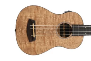 Kala UBASS-QA-FS Quilted Ash Fretted Acoustic-Electric U•BASS