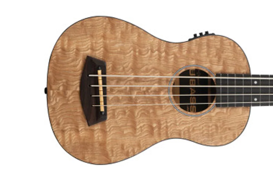 Kala UBASS-QA-FS Quilted Ash Fretted Acoustic-Electric U•BASS