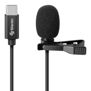 MICROFONO STEREN DE SOLAPA PARA CELULAR USB-C MOV-033
