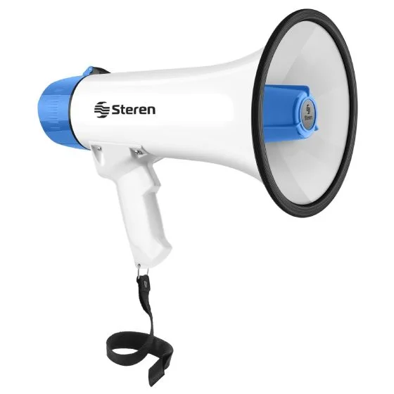 MEGAFONO STEREN CON GRABADOR Y BAT. RECARGABLE MG-255