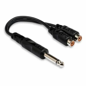 Cable Y Hosa Ypr103 1/4 In Ts To Dual Rcaf YPR103