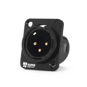 Conector Literpro SUPERBRIGHT J3F2CB XLR Chasis Macho Negro