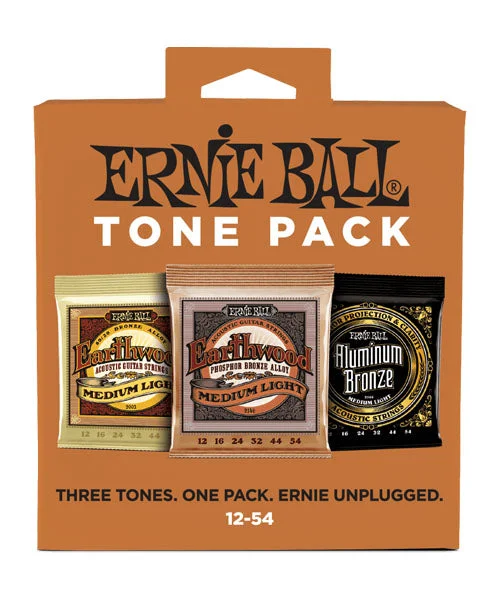 Cuerdas Ernie Ball Tone Pack Medium Light 3313 para Guitarra Acústica 12-54
