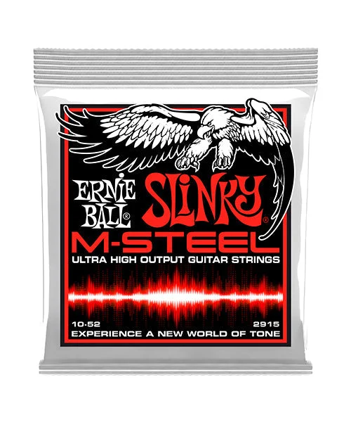 Cuerdas Ernie Ball M-Steel 2915 para Guitarra Eléctrica 10-52