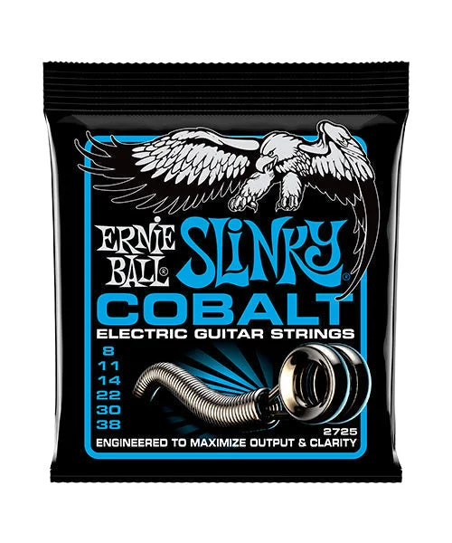 Cuerdas Ernie Ball Extra Slinky Cobalt 2725 para Guitarra Eléctrica 8-38