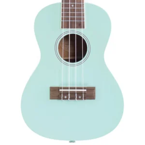 Ukulele Bamboo U23lgn Concierto Estudio Verde Aqua con Funda U23LGN