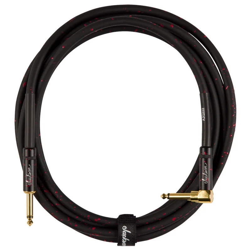 Jackson 2991093002 High Performance Cable Black Red 10.93 Ft Cable para Instrumento