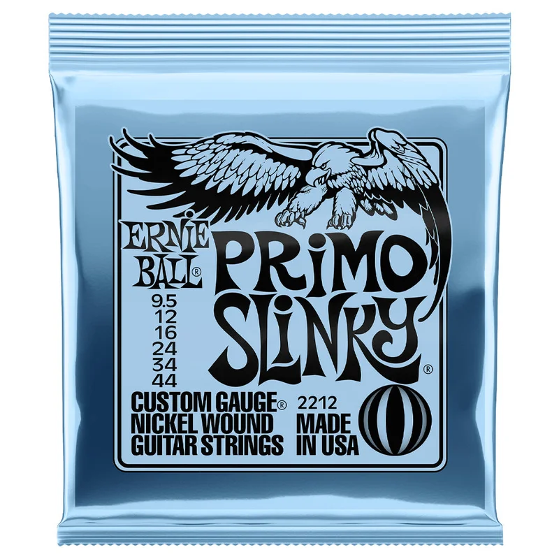 Encordadura Guitarra Eléctrica E.Ball ERNIEBALL 2212 Primo Slinky Niquel 0.095 – 0.044