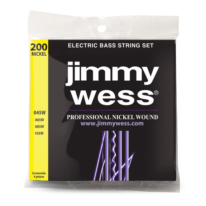 Encordadura Bajo Eléctrico J.Wess Jwbe200n .045 – .0105 Acero Niquelado JIMMY WESS JWBE200N