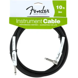 CABLE LINEA FENDER PERFORMANCE 3 MTS ANG NEGRO MOD0990820006
