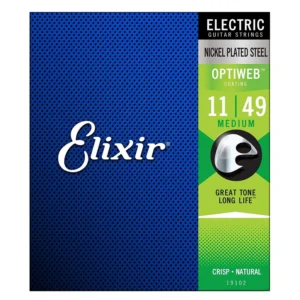 Juego De Cuerdas Para Guitarra Eléctrica Optiweb Coating Medium -.011-.049- – Elixir – 19102