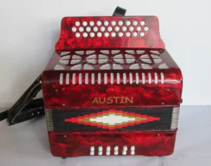 Acordeón De 31 Teclas, 12 Bajos, Rojo G-C-F – Austin – YJ3112A-GCF-R