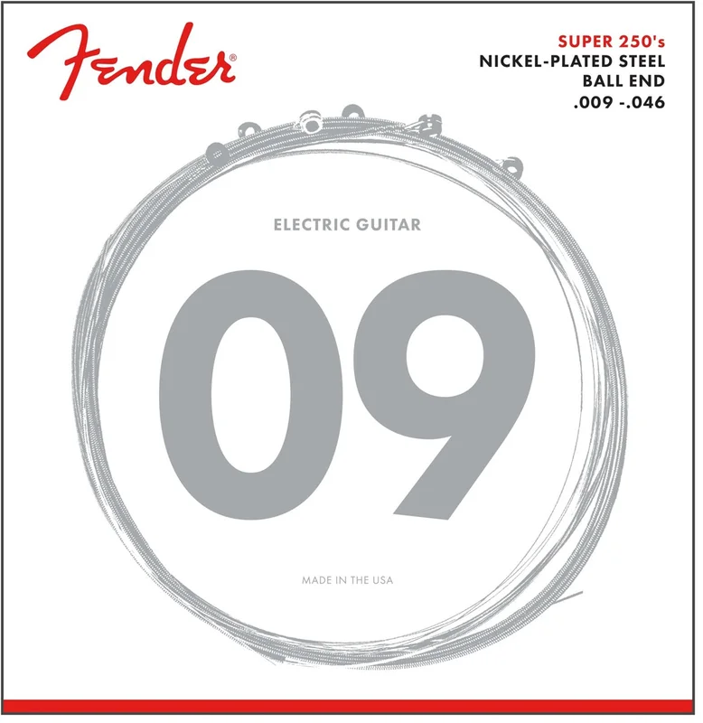 CUERDAS FENDER 250LR NCKL 9-46 PARA GUITARRA MOD0730250404