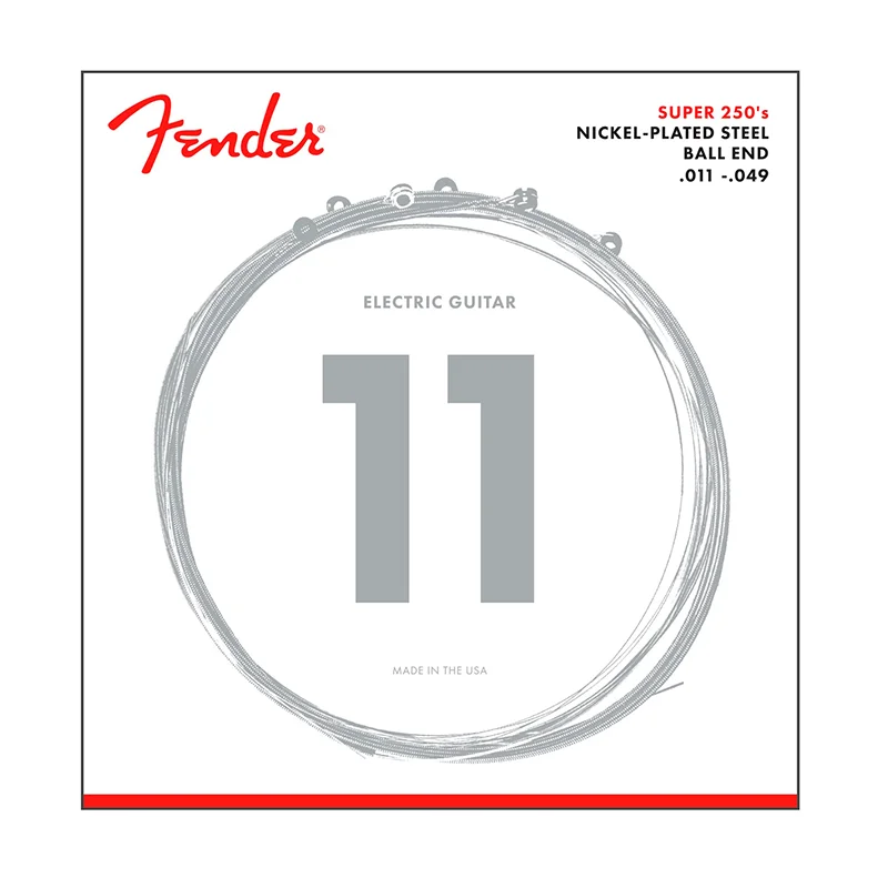 CUERDAS PARA GUITARRA ELECTRICA FENDER 250M NCKL 11-49 MOD0730250408