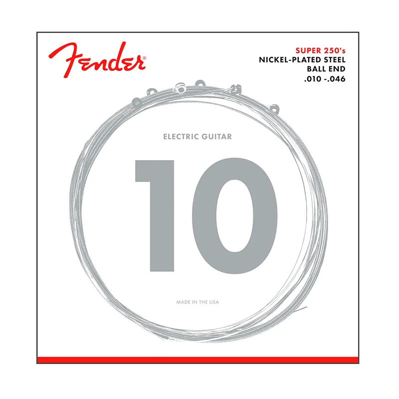 CUERDAS PARA GUITARRA ELECTRICA FENDER 250R NCKL 10-46 MOD0730250406