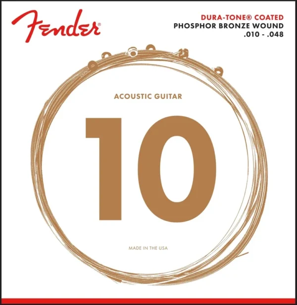 CUERDAS FENDER 860XL FOS BRONCE 10-48 PARA GUITARRA ACUSTICA MOD0730860402