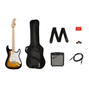 Pack-Guitarra Eléctrica Strato, Brown Sunburst – Squier – 0371720003
