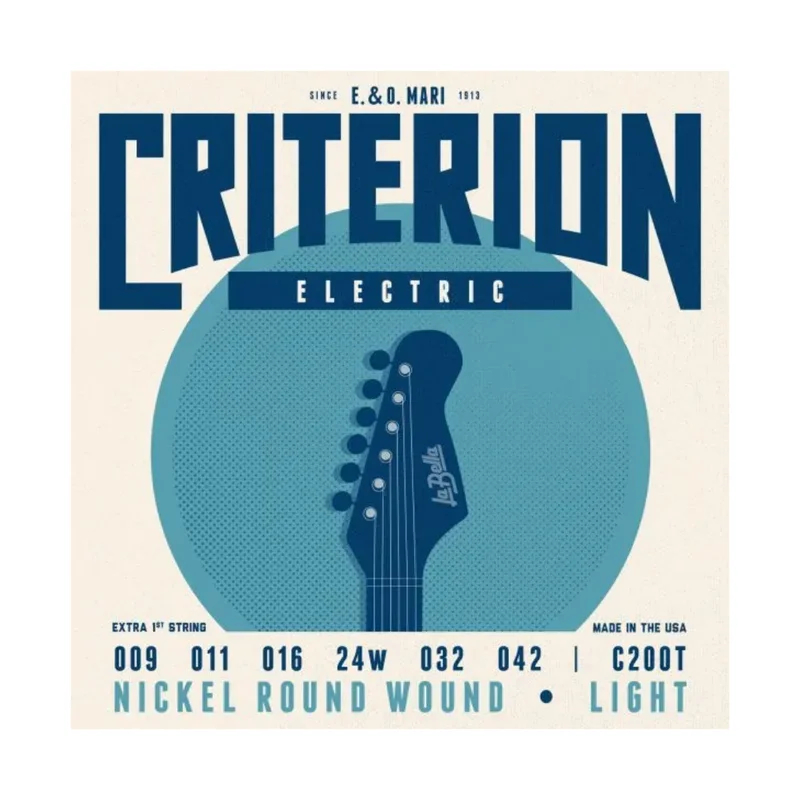 Juego De Cuerdas Para Guitarra Eléctrica Delgadas .09-.042 – La Bella – C200T