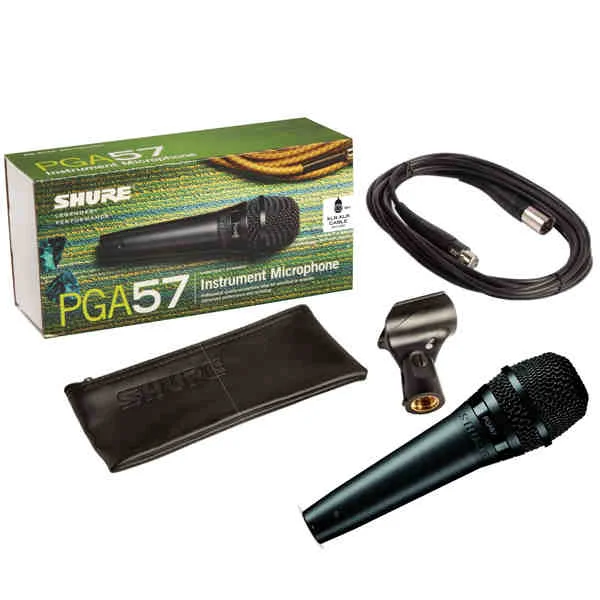 Micrófono De Mano Dinámico Cardioide Para Instrumento – Shure – PGA57-XLR