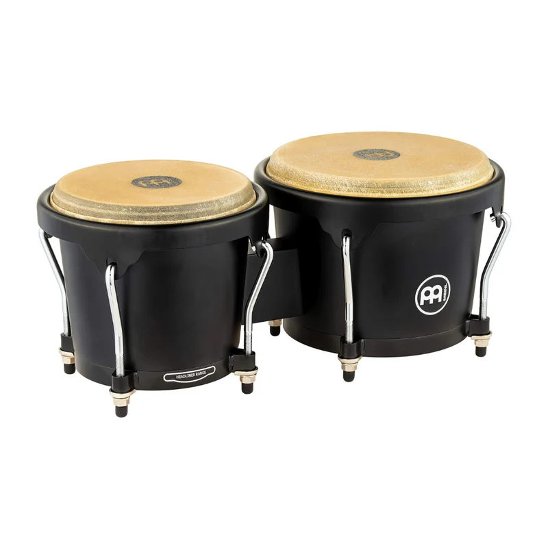 Bongós 6 3/4 Plg Y 8 Plg Madera Negro – Meinl – HB100PBK-M
