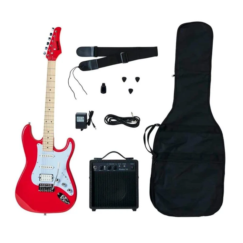 Paquete De Guitarra Eléctrica Focus Red – Kramer – PPKF-KF211RECT3