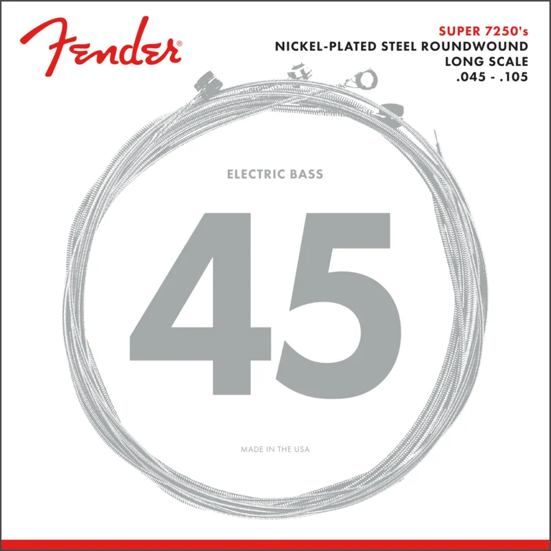 CUERDAS PARA BAJO 4 CUERDAS FENDER 7250M NCKL 45-105 MOD0737250406