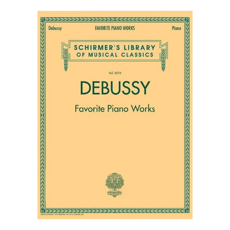 PNOCL FAV PIANO WORKS V2070 LB 2070 DEBUSSY C – Hal Leonard – 50486500